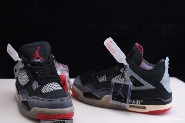 Cheap Retro Jordan CV9388-001 Off White x 4 Bred Air 0818
